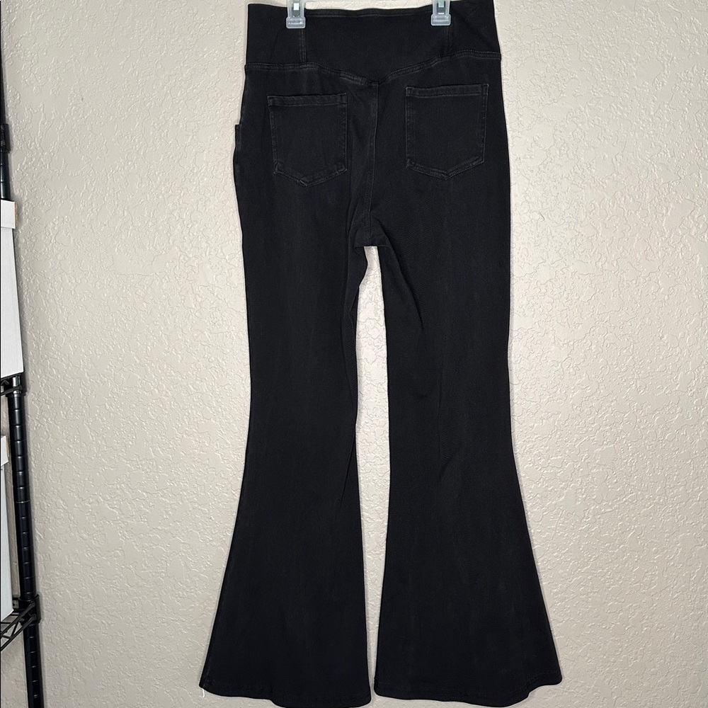 Crossover Casual Flare Pants with pockets - Picture 5 of 8